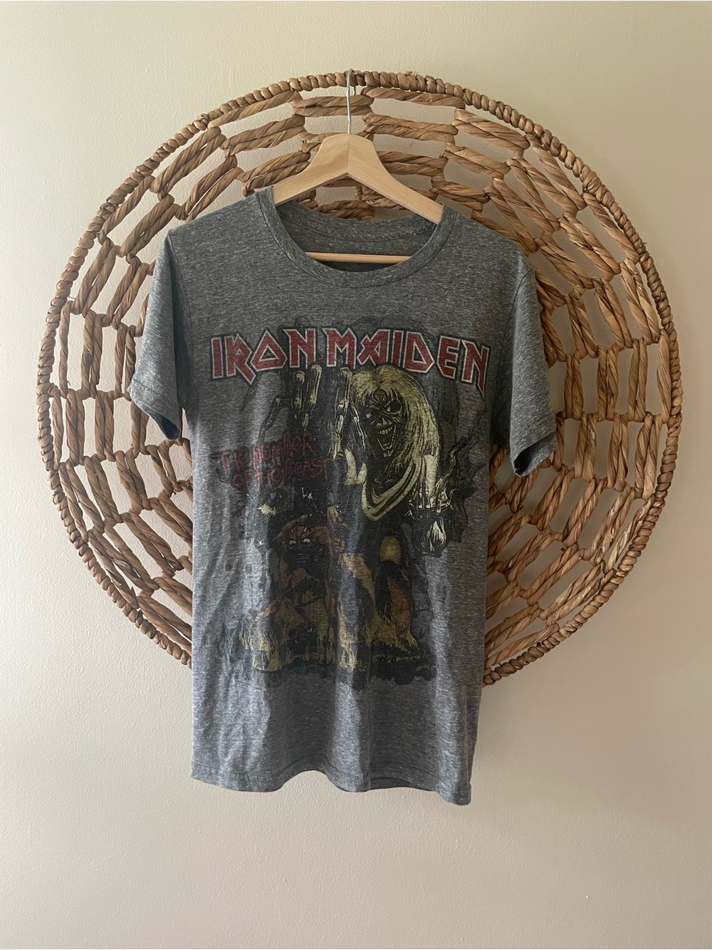 Vintage Iron Maiden Short Sleeve Graphic Tee